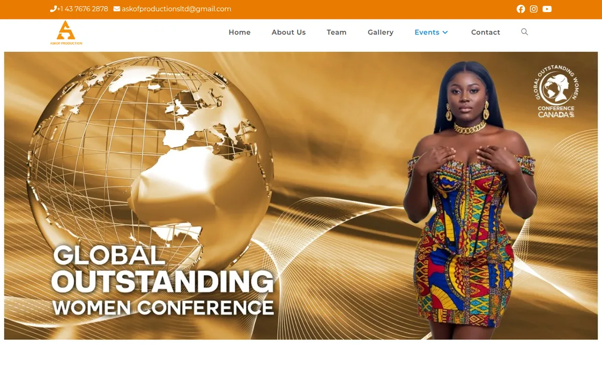 Askof Productions — Global Outstanding Women Conference event brand