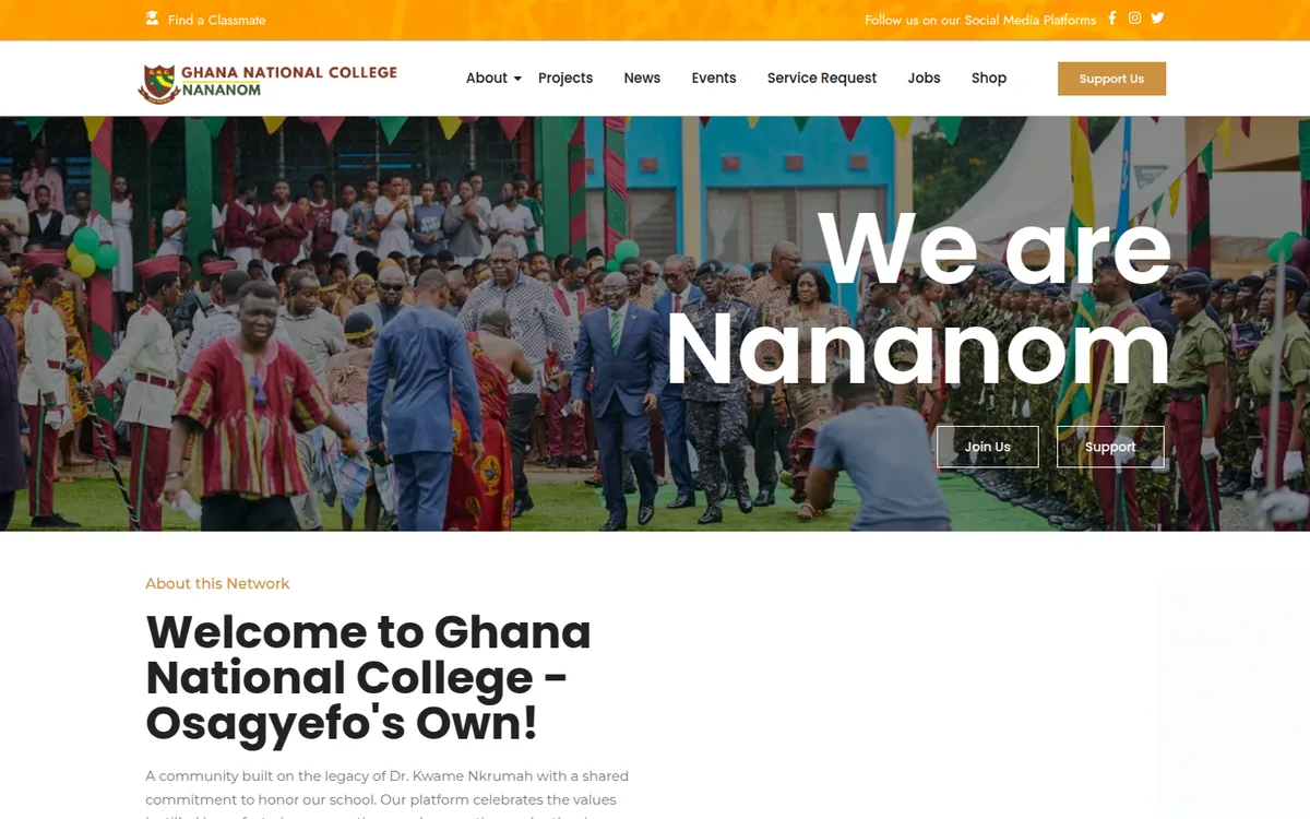 Ghana College Nananom — Alumni network for Ghana National College