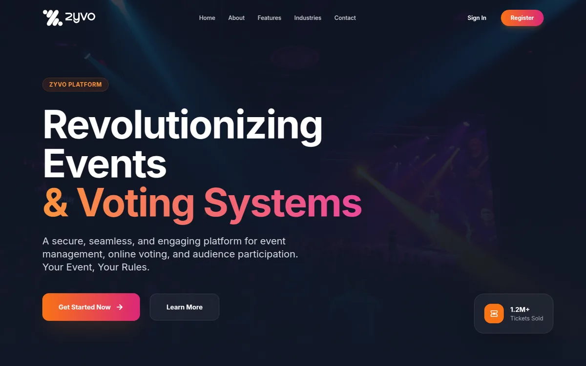 Zyvo — Event management and voting platform at scale